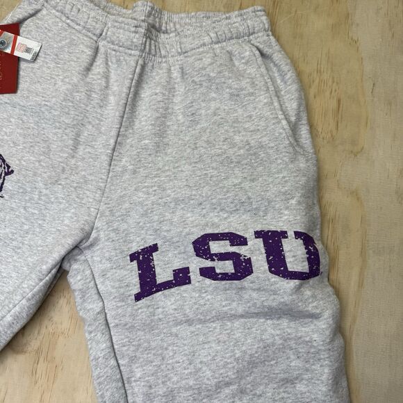 NEW LSU Tigers Travis Scott x Mitchell & Ness Classic Sweatpants SM - Picture 3 of 14